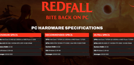 Arkane透露了Redfall的PC系统要求