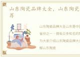 山东陶瓷品牌大全，山东陶瓷制品厂家推荐