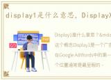 display1是什么意思，DisplayX1.2是什么