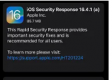 Apple推出首个公开的快速安全响应更新