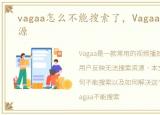 vagaa怎么不能搜索了，Vagaa如何搜索资源