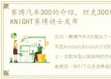 赛博汽车300的介绍，坦克300限定版CYBERKNIGHT赛博骑士发布