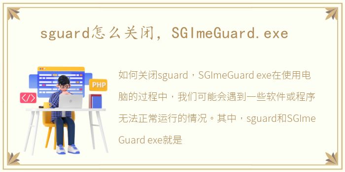 sguard怎么关闭，SGImeGuard.exe