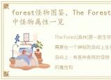 forest怪物图鉴，The Forest[森林]游戏中怪物属性一览