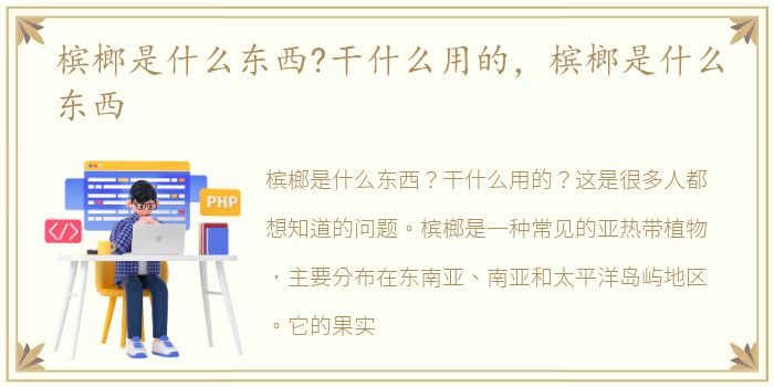 槟榔是什么东西?干什么用的，槟榔是什么东西