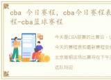 cba 今日赛程，cba今日赛程表-cba最新赛程-cba篮球赛程