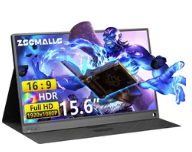 Zscmalls15.6英寸1080p带笔孔便携式显示器特价120美元