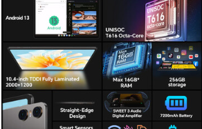 TeclastT40Air新款经济型平板电脑登陆运行Android13配备2K显示屏