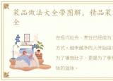 菜品做法大全带图解，精品菜肴的做法大全