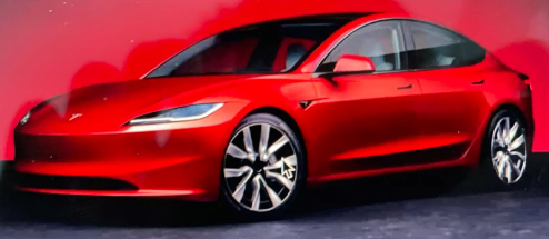 这看起来就是更新后的2024年特斯拉Model3