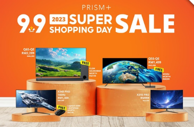 PRISM+电视和显示器将于Shopee9.9超级购物日以RM999起售并赠送赠品