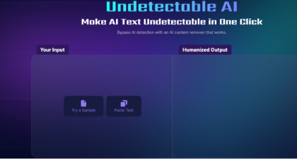 UnDetectableAI评测功能强大易于使用的反AI探测器