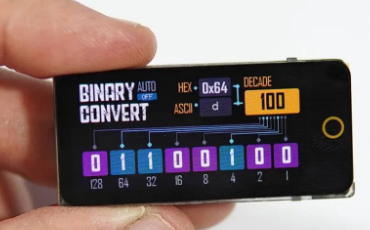 T-DisplayAMOLEDTouchESP32板二进制转换器项目