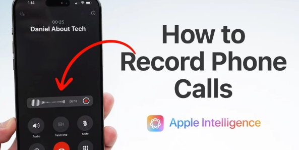 如何使用AppleIntelligence在iPhone上录音