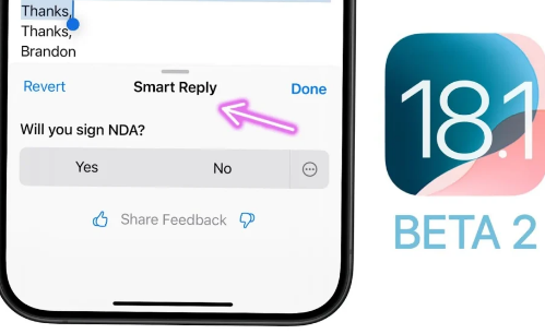 Apple最近面向注册开发者发布了iOS18.1Beta2与同时发布的iOS18.0Beta6保持一致