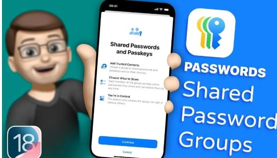 解锁共享访问iOS18中iPhone上的密码组