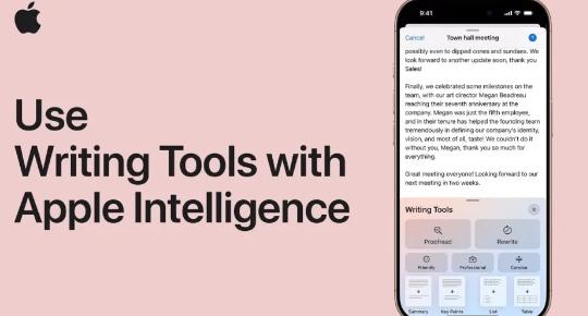 AppleIntelligence掌握iPhone上的写作工具